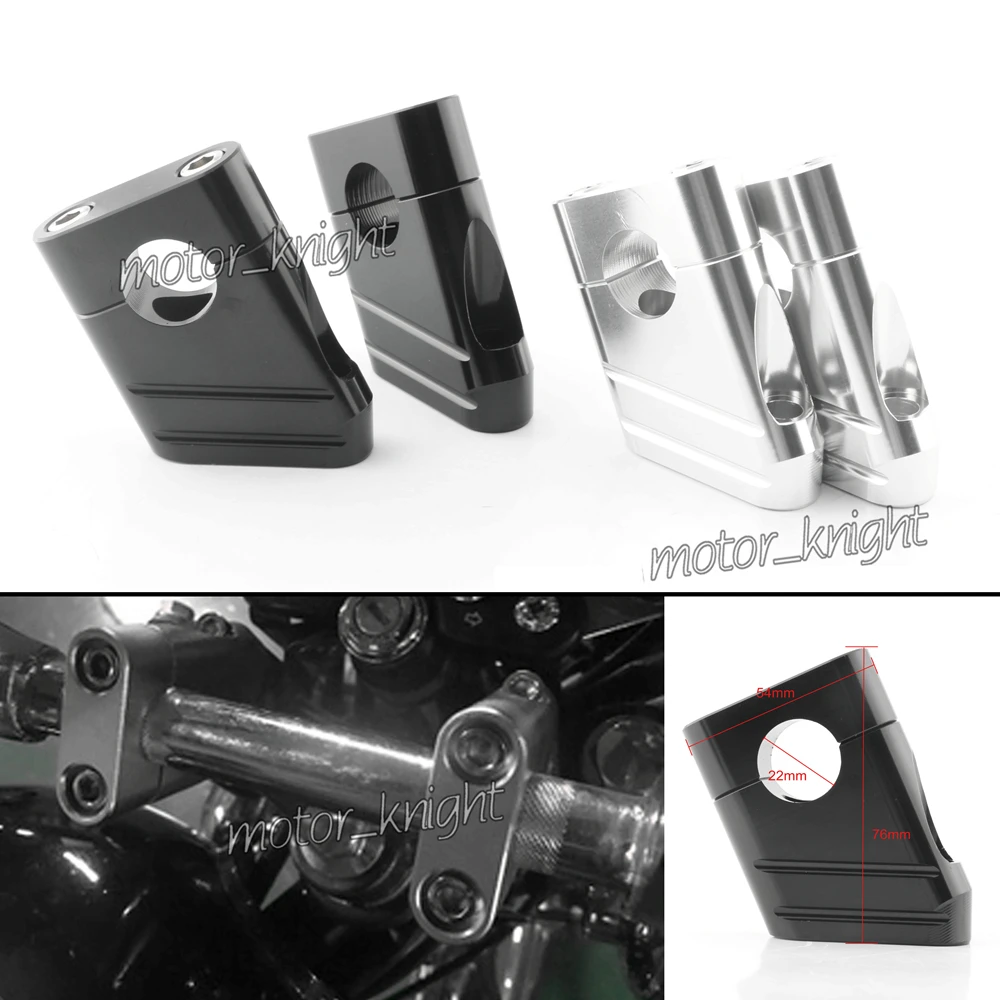 1 Pair Universal CNC Aluminum Motorcycle 7/8" 22mm Mount Adapter Handlebar Riser Clamp For Honda Kawasaki Suzuki Yamaha KTM
1 Pair Universal CNC Aluminum Motorcycle 7/8" 22mm Mount Adapter Handlebar Riser Clamp For Honda Kawasaki Suzuki Yamaha KTM