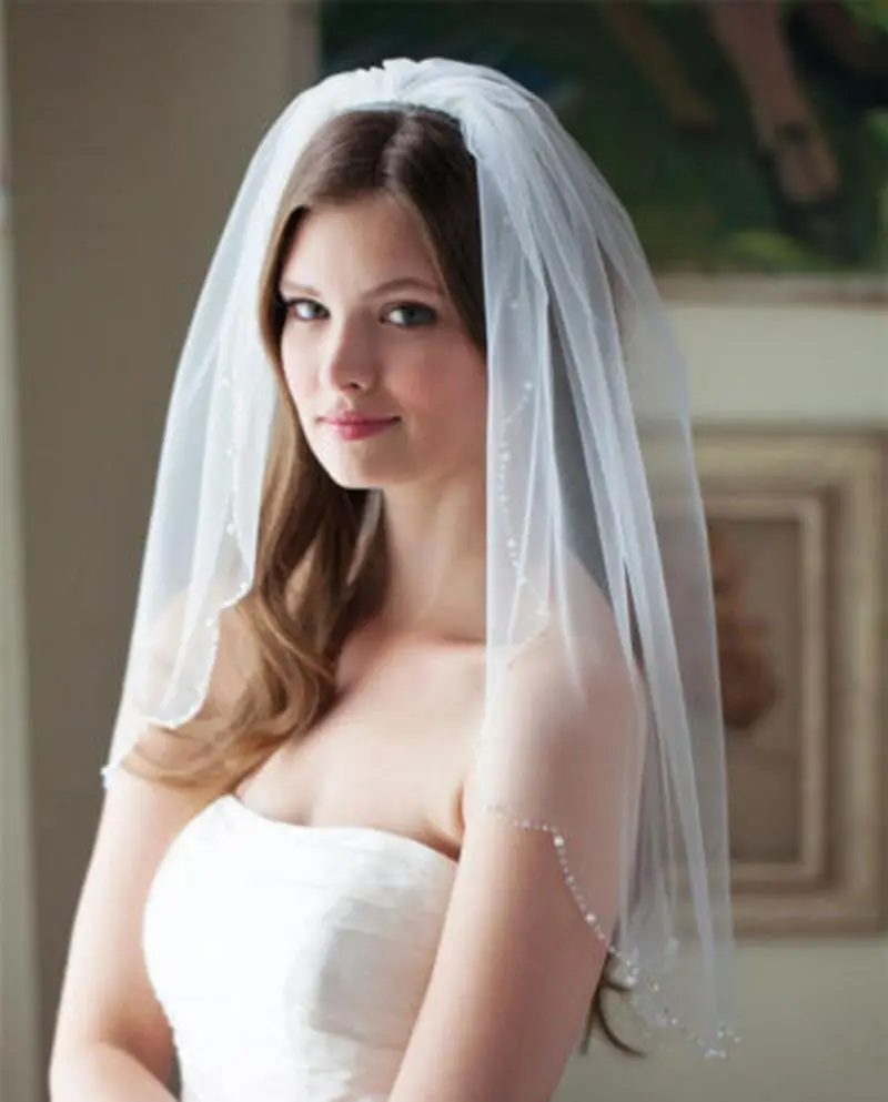1-Layer-White-Ivory-Cut-Edge-Wedding-Veil-Lace-Bride-Veil-Blusher-Veil-Cheap-bridal-Veil (1)