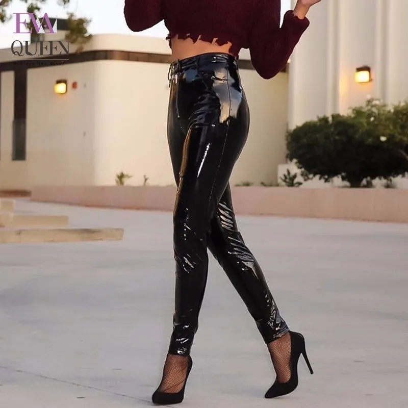 Tobinoone Autumn PU Leather Pants Double Zipper Tight Waist Women High Waist Slim Was Lanky Small Feet Pencil Pants
Tobinoone Autumn PU Leather Pants Double Zipper Tight Waist Women High Waist Slim Was Lanky Small Feet Pencil Pants