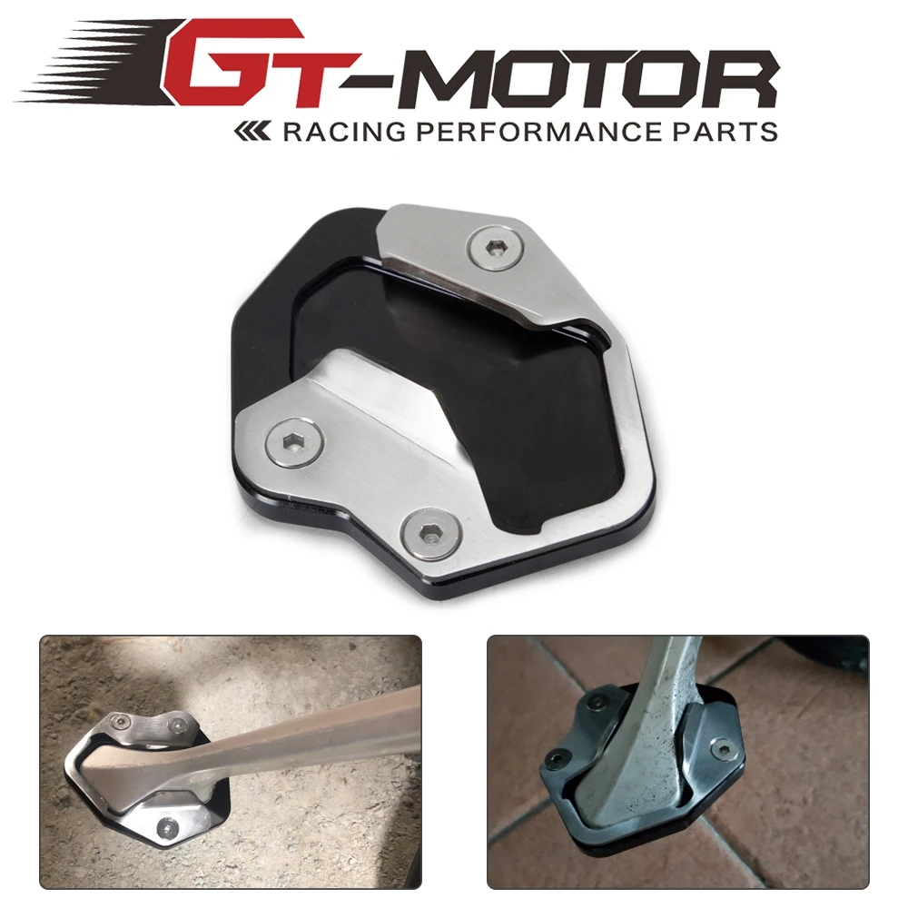 CNC Motor Side Stand Pad Plate Kickstand For Kawasaki Versys 650 2010-2014 c 2009-2014
