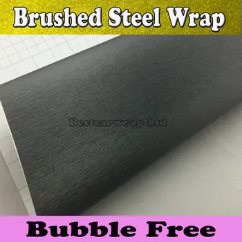 Gunmetal Grey Brushed aluminum Vinyl wrap Car wrapping Film with air bubble free Full Car body wrap covering 1.52*30M/Roll
Gunmetal Grey Brushed aluminum Vinyl wrap Car wrapping Film with air bubble free Full Car body wrap covering 1.52*30M/Roll