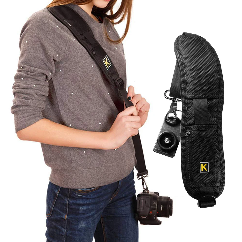Quick Rapid Camera Single Shoulder Black Sling Strap hand fast gunman decompression strap For Canon Nikon Sony DSLR Camera
Quick Rapid Camera Single Shoulder Black Sling Strap hand fast gunman decompression strap For Canon Nikon Sony DSLR Camera