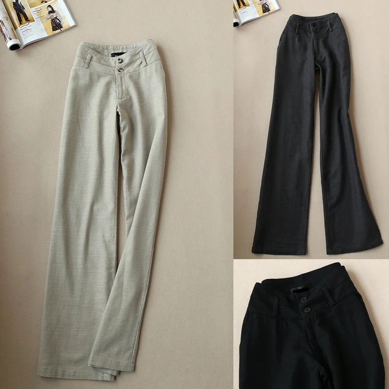 2018 Autumn Women Fashion New Korean Fashion Temperament Cotton High Waist Slim Straight Pants Wide Leg Pants
2018 Autumn Women Fashion New Korean Fashion Temperament Cotton High Waist Slim Straight Pants Wide Leg Pants