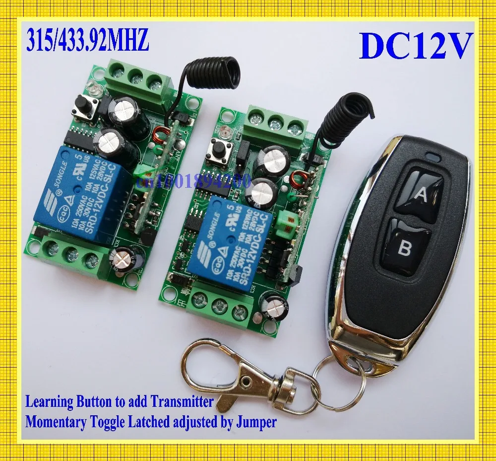 RF Radio Remote Switch 12V 1CH 2 Receiver 1 Transmitter Wireless Door Access Controller Light Lamp LED Strip ON OFF Remotely
RF Radio Remote Switch 12V 1CH 2 Receiver 1 Transmitter Wireless Door Access Controller Light Lamp LED Strip ON OFF Remotely