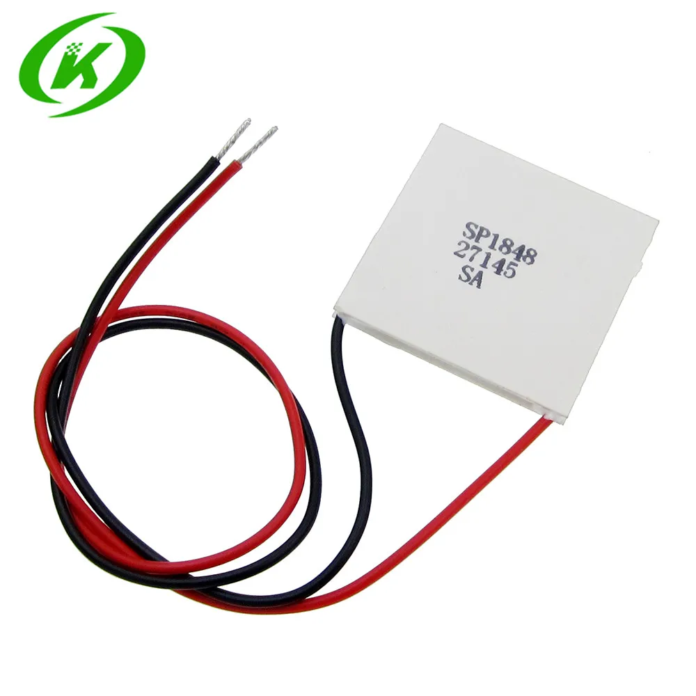 SP1848-27145 TEC 40x40mm Semiconductor Thermoelectric Heatsink Cooler Peltier Plate Module For Power Generation
SP1848-27145 TEC 40x40mm Semiconductor Thermoelectric Heatsink Cooler Peltier Plate Module For Power Generation