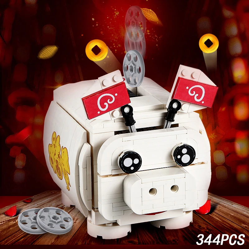 Compatible legoeing Acousto-optic induction Piggy Bank mini pig collect model building blocks fun toys for children bricks gifts
Compatible legoeing Acousto-optic induction Piggy Bank mini pig collect model building blocks fun toys for children bricks gifts