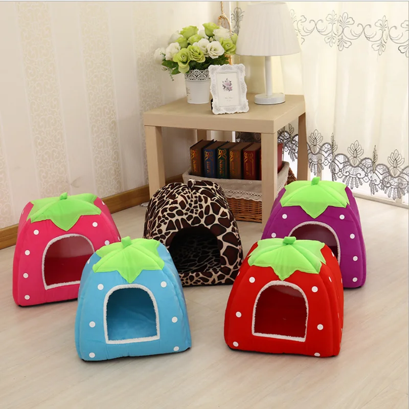 Foldable Cat Dog Kennel Warm Cushion Strawberry Shape Sponge Pet House Dog Nest
Foldable Cat Dog Kennel Warm Cushion Strawberry Shape Sponge Pet House Dog Nest