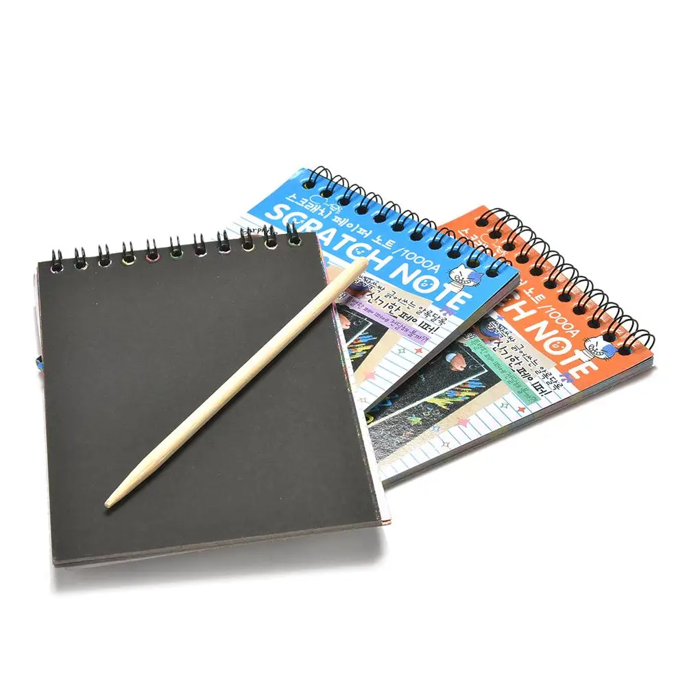 1 PC Scratch Note Black Cardboard Creative DIY Draw Sketch Notes For Kids Toy Notebook School Supplies Stationery
1 PC Scratch Note Black Cardboard Creative DIY Draw Sketch Notes For Kids Toy Notebook School Supplies Stationery