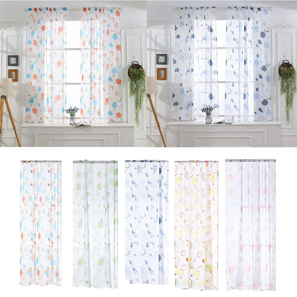 Leaves Sheer Curtain Tulle Window Treatment Voile Drape Valance 1 Panel Fabric Rideaux Pour le Salon Curtains for Living Room
Leaves Sheer Curtain Tulle Window Treatment Voile Drape Valance 1 Panel Fabric Rideaux Pour le Salon Curtains for Living Room