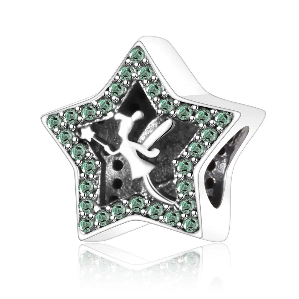 100% 925 Sterling Silver Beads Tinker Bell Star Charms with CZ Fits Original Pandora Charm Bracelet Necklace Pendant DIY Jewelry
100% 925 Sterling Silver Beads Tinker Bell Star Charms with CZ Fits Original Pandora Charm Bracelet Necklace Pendant DIY Jewelry