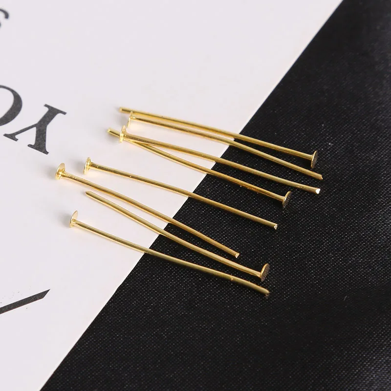 60-100Pcs 20 30 40mm Head Pins Gold/Silver//Rhodium/Bronze Head Pins For Jewelry Findings Making DIY Needles
60-100Pcs 20 30 40mm Head Pins Gold/Silver//Rhodium/Bronze Head Pins For Jewelry Findings Making DIY Needles