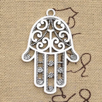 5pcs Charms Hamsa Palm Protection 45x30mm Antique Silver Color Plated Pendants Making DIY Handmade Tibetan Silver Color Jewelry
5pcs Charms Hamsa Palm Protection 45x30mm Antique Silver Color Plated Pendants Making DIY Handmade Tibetan Silver Color Jewelry