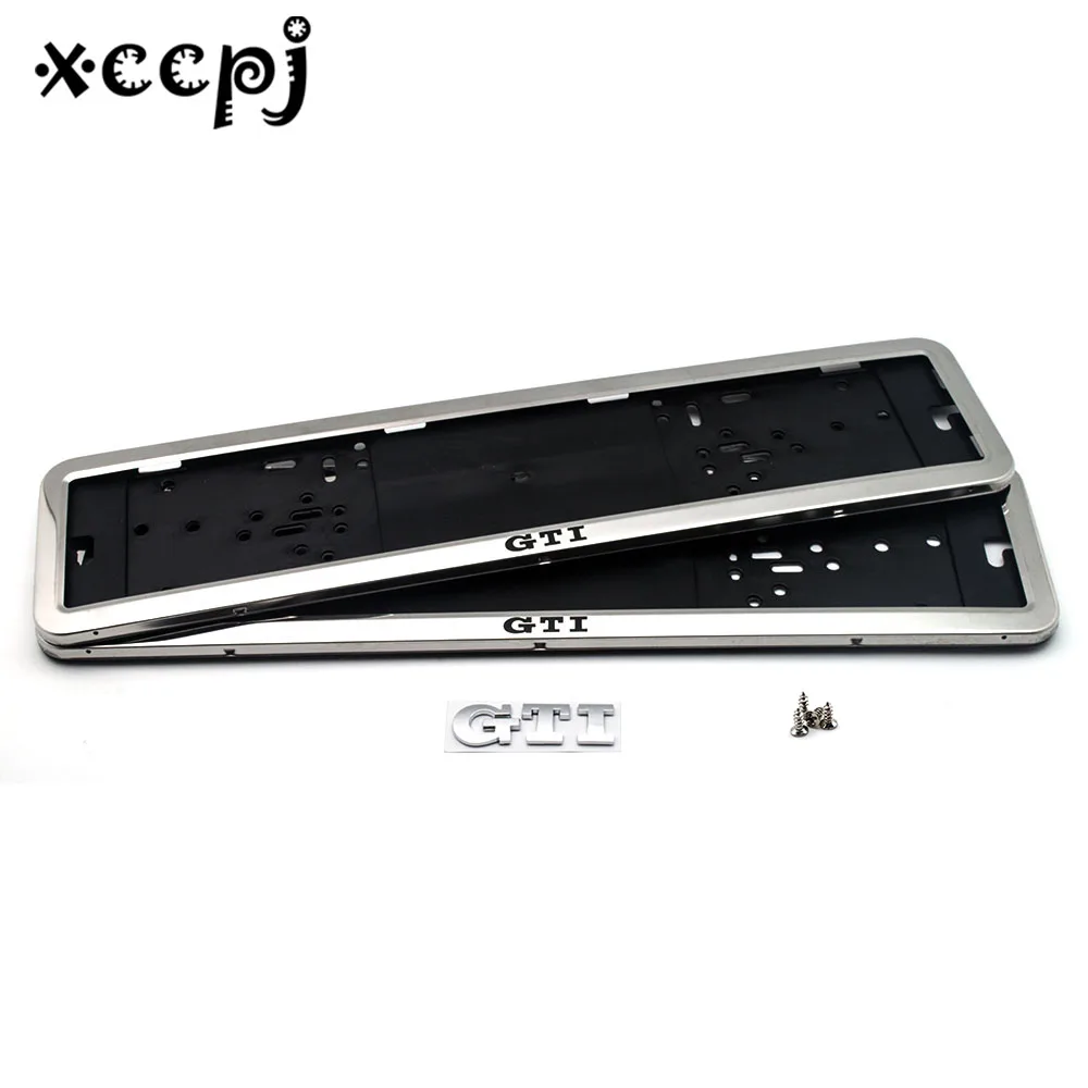 Stainless Steel European Car License Plate Frame 2Pack with Car Sticker Number plate Holder Front and Rear Eu Plate
Stainless Steel European Car License Plate Frame 2Pack with Car Sticker Number plate Holder Front and Rear Eu Plate