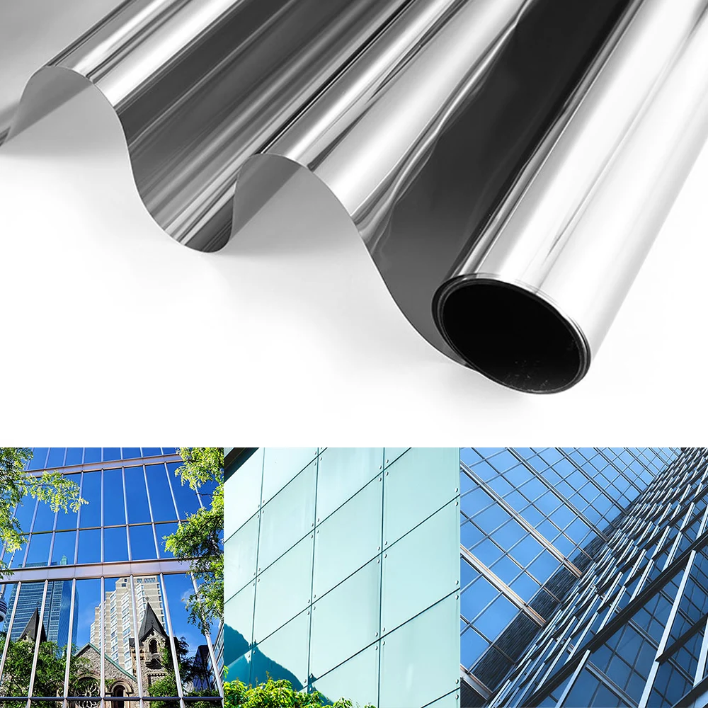 Waterproof Window Film One Way Mirror Silver Insulation Stickers UV Rejection Privacy Windom Tint Films Home Decoration 2M*50CM
Waterproof Window Film One Way Mirror Silver Insulation Stickers UV Rejection Privacy Windom Tint Films Home Decoration 2M*50CM
