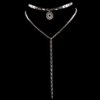 2020 New Double Layer Mandala Stainless Steel Necklaces Women Jewelry Silver Color Choker Necklaces Jewelry Gift joyas N18000
2020 New Double Layer Mandala Stainless Steel Necklaces Women Jewelry Silver Color Choker Necklaces Jewelry Gift joyas N18000