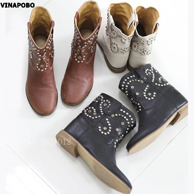 2018 Fashion Hot Sales Genuine Leather Brown Leather Ankle Women Boots Increased Flats Crystal Studs Slip On Runway Shoes Woman
2018 Fashion Hot Sales Genuine Leather Brown Leather Ankle Women Boots Increased Flats Crystal Studs Slip On Runway Shoes Woman