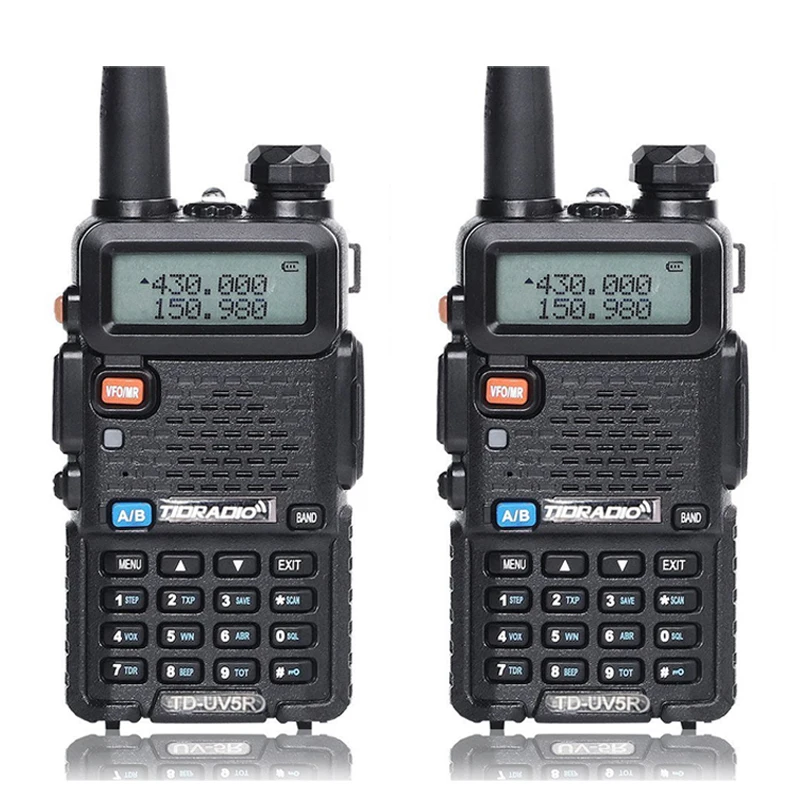 2pcs Walkie Talkie TID TD-UV5R Radio Stations VHF UHF 136-174MHz&400-520MHz Professional Portable Ham Radio Two Walkie Talkies
2pcs Walkie Talkie TID TD-UV5R Radio Stations VHF UHF 136-174MHz&400-520MHz Professional Portable Ham Radio Two Walkie Talkies