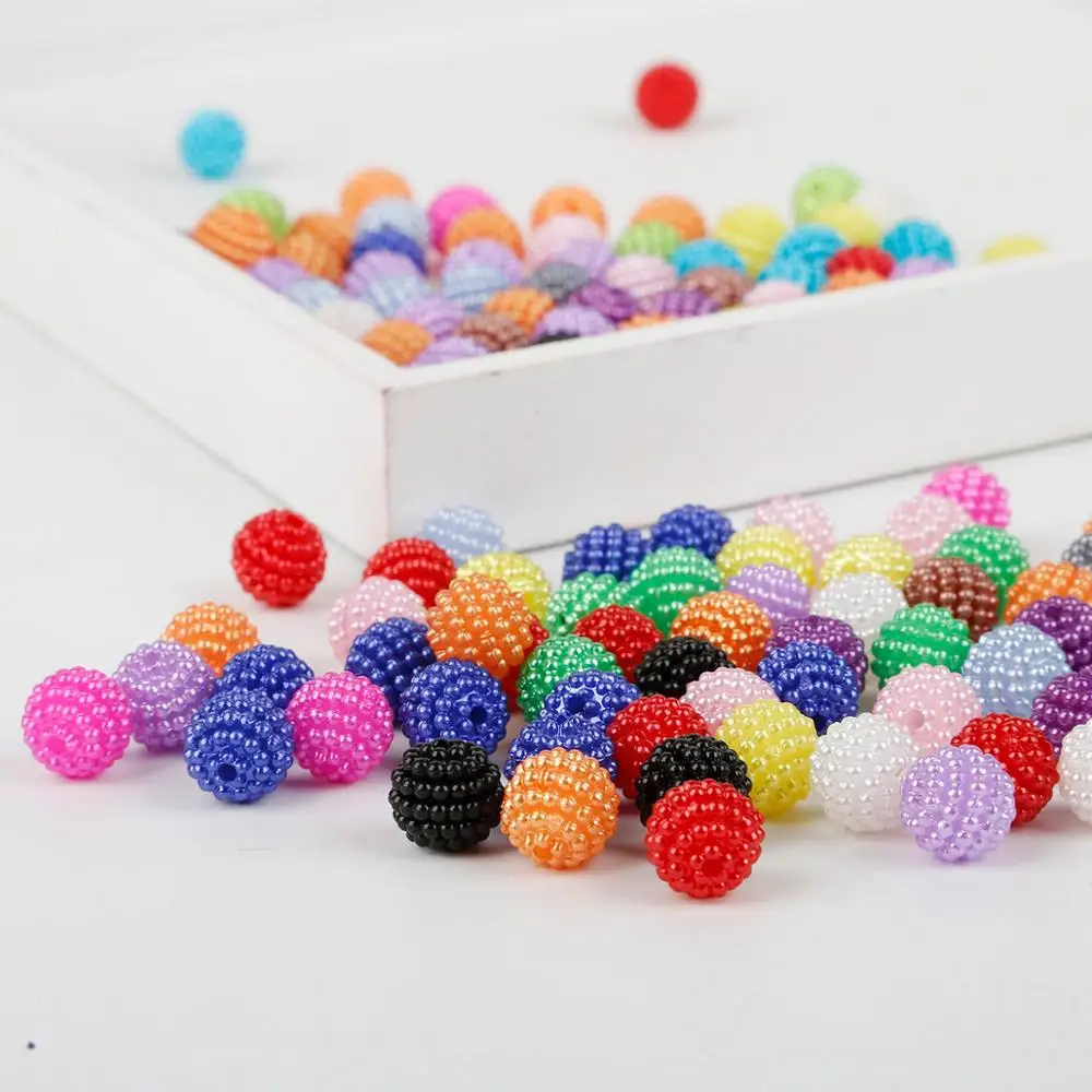 50pcs/lots 10mm Colorful ABS Imitation Pearl Plastic Bayberry Beads For DIY Handmade Jewelry Crafts Making Accessories
50pcs/lots 10mm Colorful ABS Imitation Pearl Plastic Bayberry Beads For DIY Handmade Jewelry Crafts Making Accessories
