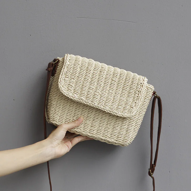 Summer Beach Straw Bag Women Leather Envelope Shoulder Crossbody Handbag Handmade Luxury Famous Brands Bolsa Feminina
Summer Beach Straw Bag Women Leather Envelope Shoulder Crossbody Handbag Handmade Luxury Famous Brands Bolsa Feminina