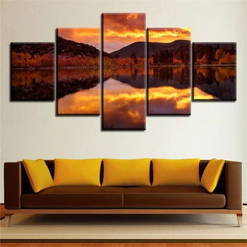 5 Pieces Reflection Sky Clouds Dusk Twilight Oil Paintings Canvas Print Wall Art Pictures For Living Room Decoration Unframed
5 Pieces Reflection Sky Clouds Dusk Twilight Oil Paintings Canvas Print Wall Art Pictures For Living Room Decoration Unframed