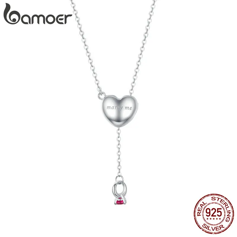 bamoer Promise Shape Necklace Open Heart Pendant Necklaces for Wome Engagement Jewelry Gifts for Her Design Brand BSN073
bamoer Promise Shape Necklace Open Heart Pendant Necklaces for Wome Engagement Jewelry Gifts for Her Design Brand BSN073