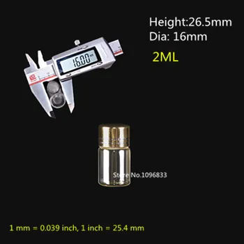 50Pcs Clear Tiny Small Vial Glass Bottles with Gold Silver Aluminum Color Cap Sample Vial Small Essential Oil Bottle 2ml
50Pcs Clear Tiny Small Vial Glass Bottles with Gold Silver Aluminum Color Cap Sample Vial Small Essential Oil Bottle 2ml