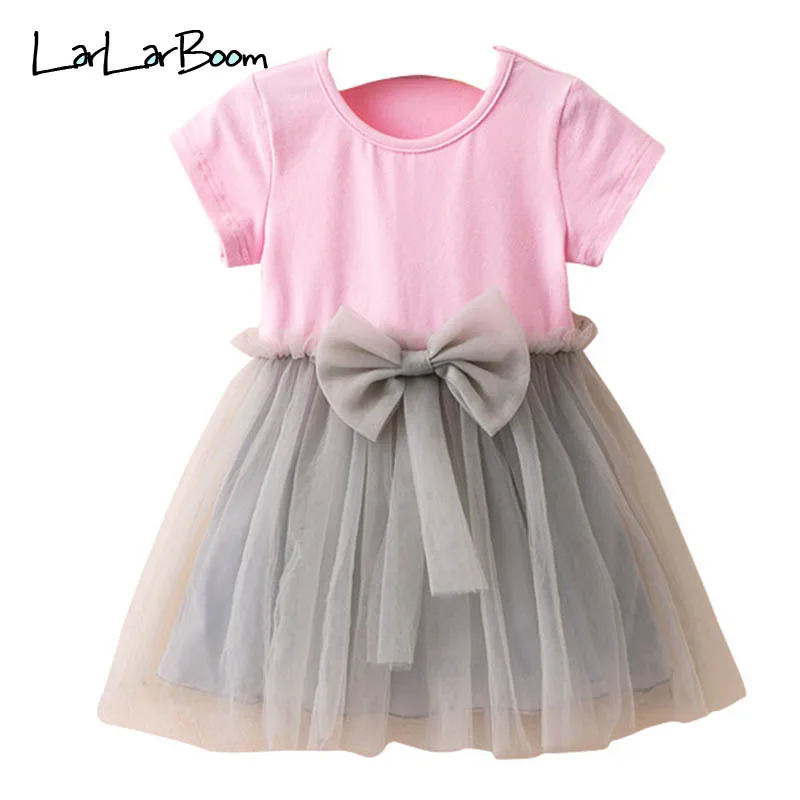 LarLarBoom Girls Dress 2019 New Summer Casual Bow Short Sleeve Mesh Patchwork Dress Baby Girls Solid Crew Neck Princess Dress
LarLarBoom Girls Dress 2019 New Summer Casual Bow Short Sleeve Mesh Patchwork Dress Baby Girls Solid Crew Neck Princess Dress