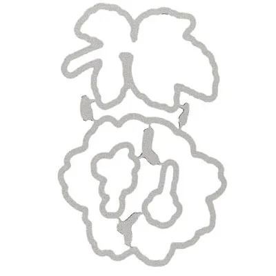 Красивый день прозрачный значок/резки штампы DIY вырубной трафарет декоративный