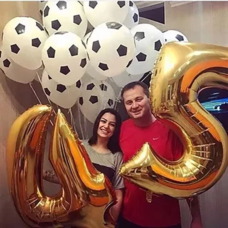 12inch Football Soccer Latex Balloons Man Boy Birthday Decoration 40inch Gold Number Helium Foil Balloon Party Supplies Kid Toys
12inch Football Soccer Latex Balloons Man Boy Birthday Decoration 40inch Gold Number Helium Foil Balloon Party Supplies Kid Toys