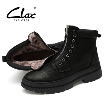 CLAX Mens Winter Boots Genuine Leather Casual Male Shoes Zipper Work Boot Plush Fur Warm Snow Shoe High Top Big Size
CLAX Mens Winter Boots Genuine Leather Casual Male Shoes Zipper Work Boot Plush Fur Warm Snow Shoe High Top Big Size