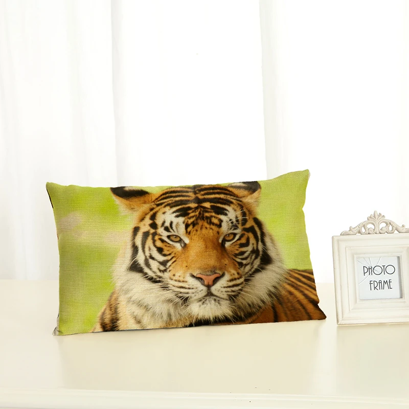 High Quality Tiger Housewear Lumbar pillow Chair Cushion Cover Soft Pillow Case Cojines Almofadas Cotton Linen Square 30x50
High Quality Tiger Housewear Lumbar pillow Chair Cushion Cover Soft Pillow Case Cojines Almofadas Cotton Linen Square 30x50