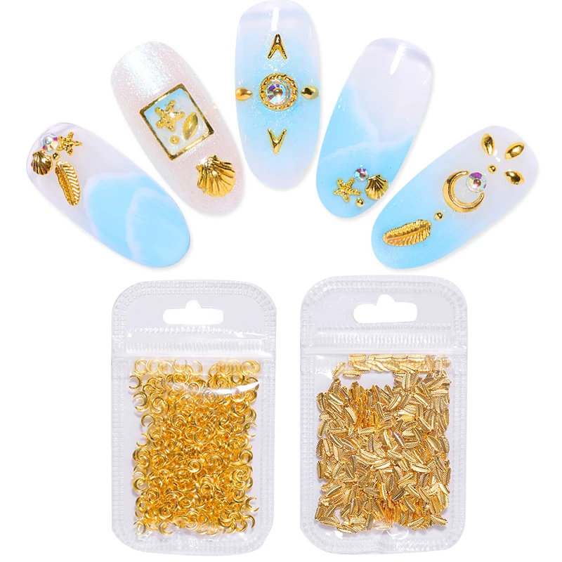 Nail Rivet Studs Acrylic Hollow Gold Color Star Moon Heart Shell Mixed Pattern Design 3D Nail Art Decorations Jewelry Tips
Nail Rivet Studs Acrylic Hollow Gold Color Star Moon Heart Shell Mixed Pattern Design 3D Nail Art Decorations Jewelry Tips