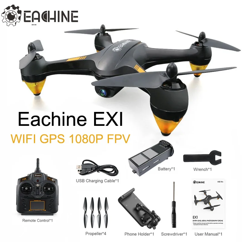 Hot New Eachine EX1 Brushless Double GPS WIFI FPV With 1080P HD Camera One Key Return Headless Mode RC Drone Quadcopter RTF Toy 
Hot New Eachine EX1 Brushless Double GPS WIFI FPV With 1080P HD Camera One Key Return Headless Mode RC Drone Quadcopter RTF Toy