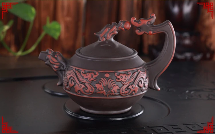 Chinese traditional teapot Shuanglongxizhu, handmade Zisha teapot 350ml red clay antique teapot ceramic mixed color kettle
Chinese traditional teapot Shuanglongxizhu, handmade Zisha teapot 350ml red clay antique teapot ceramic mixed color kettle