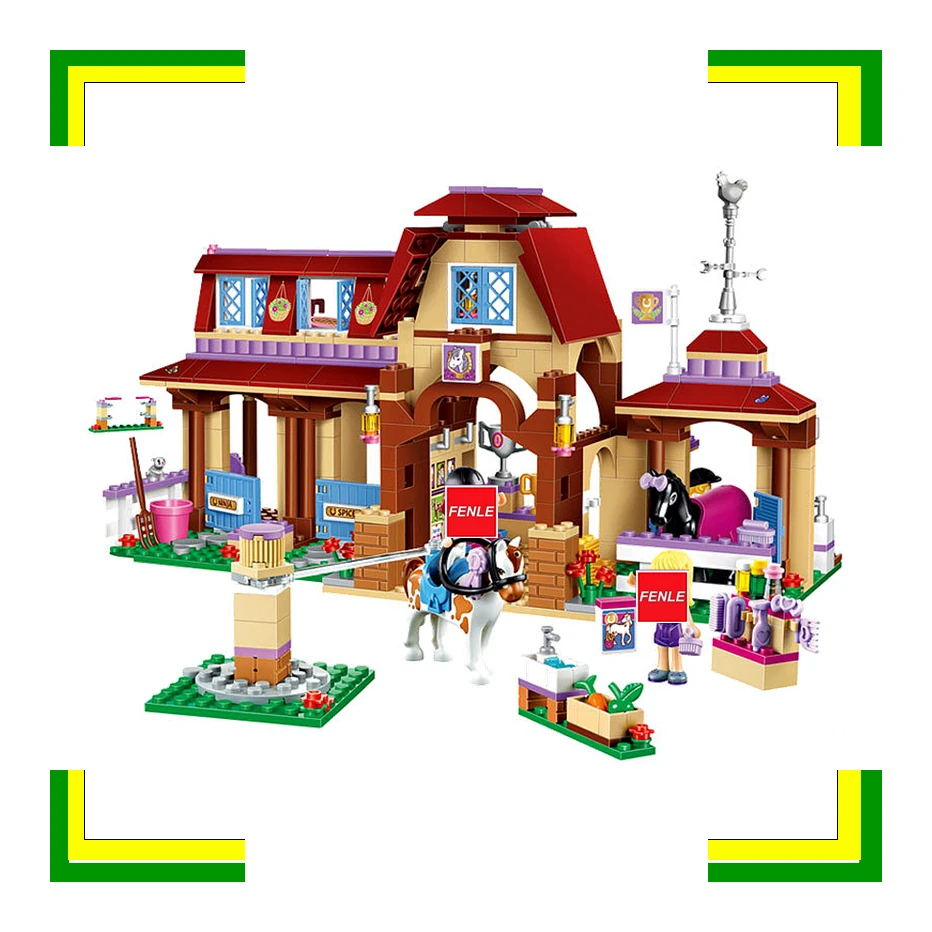Legoings Friends For Girl Heartlake Riding Club Horse Stables Block Set Mia Stephanie Building Toy Compatible with 41126
Legoings Friends For Girl Heartlake Riding Club Horse Stables Block Set Mia Stephanie Building Toy Compatible with 41126