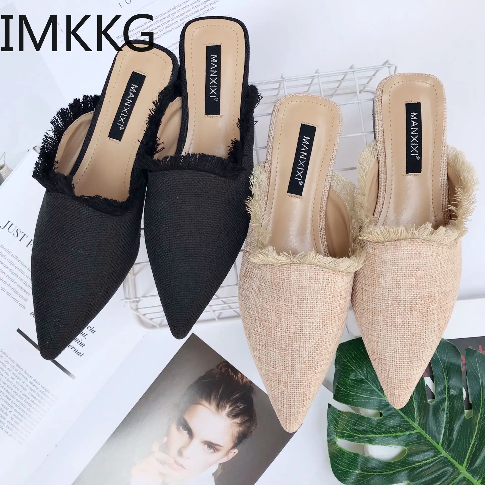 2019 New Spring Summer Women Slippers Hemp Weave Pointed Toe Flat Tassel Mules Shoes Woman Summer Slides Flip Flop F90051
2019 New Spring Summer Women Slippers Hemp Weave Pointed Toe Flat Tassel Mules Shoes Woman Summer Slides Flip Flop F90051