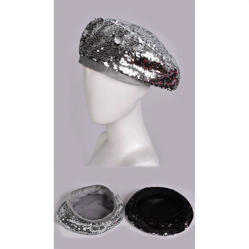 Spring Autumn Women's Beret Sequin Retro Two-color Beanie Hip Hop Painter Hats Winter Hat Female Pumpkin Hat Newsboy Hat
Spring Autumn Women's Beret Sequin Retro Two-color Beanie Hip Hop Painter Hats Winter Hat Female Pumpkin Hat Newsboy Hat