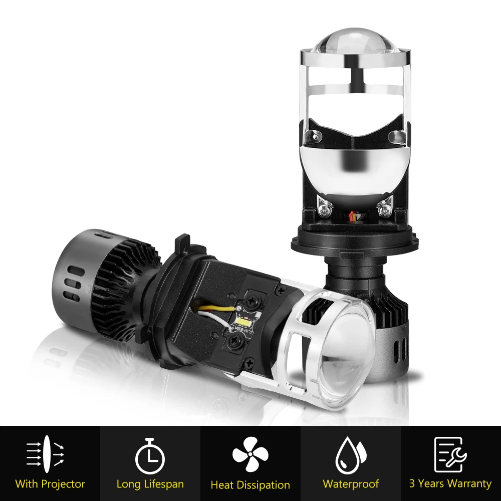 2pcs Car Headlight H4 LED Mini Projector Lens Conversion Kit 6500K Headlight Hi/Lo Beam 10000LM Bulb Automotive 12V/24V
2pcs Car Headlight H4 LED Mini Projector Lens Conversion Kit 6500K Headlight Hi/Lo Beam 10000LM Bulb Automotive 12V/24V