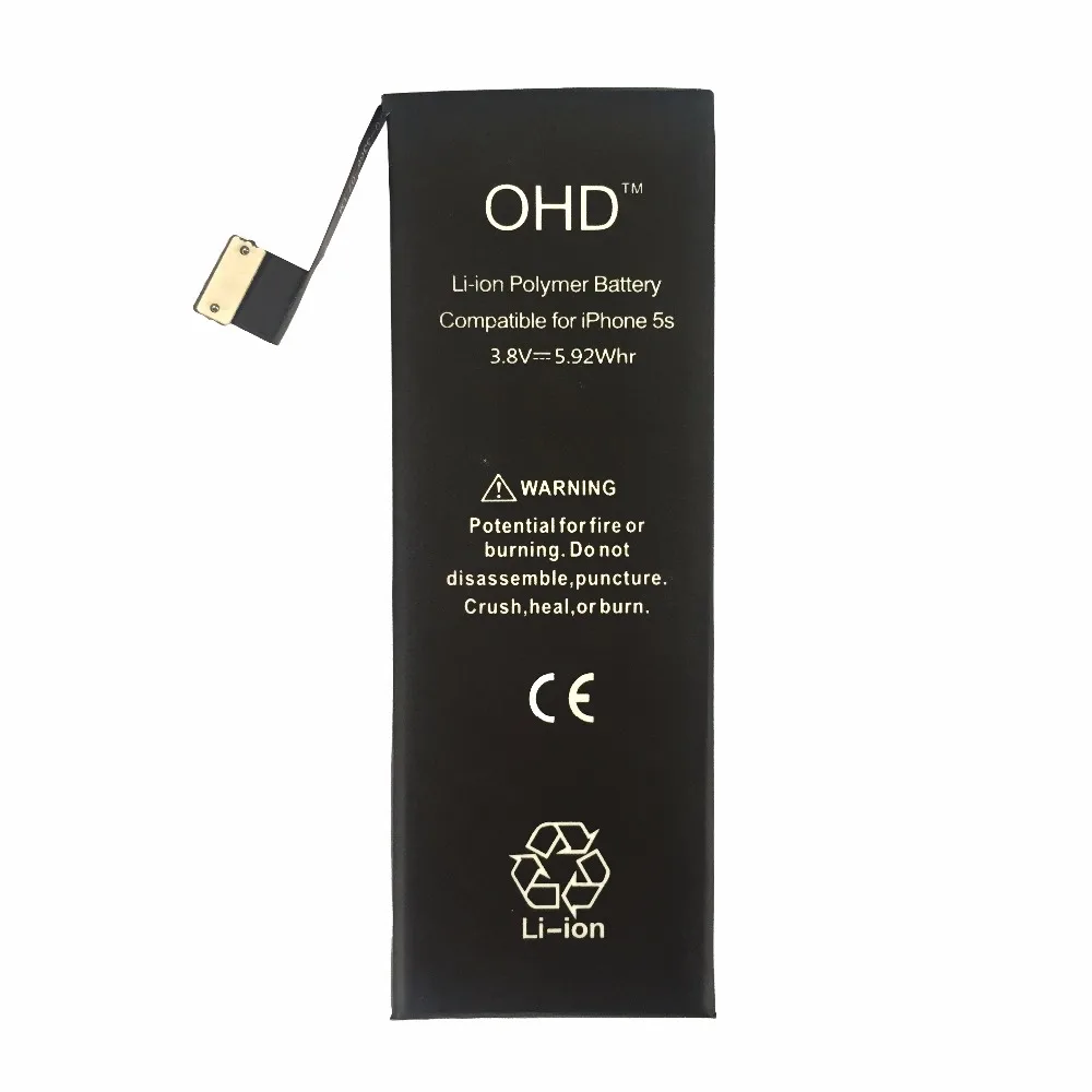 Internal Battery For iphone 5S 3.8v 1560mah Battery For Apple 5s New zero cycle + tools gift 2