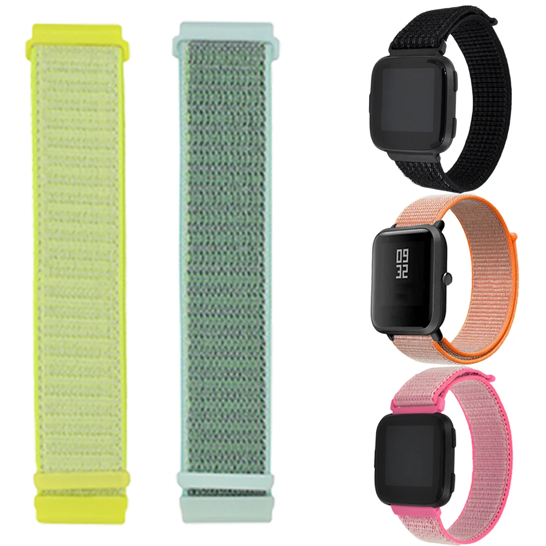 20mm Nylon Loop Strap for Original Xiaomi Huami Amazfit Bip BIT Lite Youth Smart Watch Wearable Wrist Bracelet Amazfit Watchband
20mm Nylon Loop Strap for Original Xiaomi Huami Amazfit Bip BIT Lite Youth Smart Watch Wearable Wrist Bracelet Amazfit Watchband