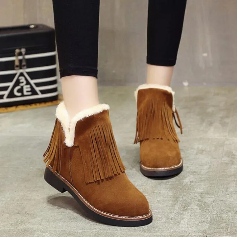 Women Ankle Boots Tassel Suede Womens Winter Boots Fur Snow Boots Flat Fashion Winter Fringed Shoes For Women Snowboots Women Ankle Boots Tassel Suede Womens Winter Boots Fur Snow Boots Flat Fashion Winter Fringed Shoes For Women Snowboots<br><br>Aliexpress