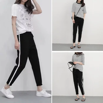 Harajuku Casual Black Cargo Pants Women Elastic High Waist Pants Streetwear Korean Sweatpants
Harajuku Casual Black Cargo Pants Women Elastic High Waist Pants Streetwear Korean Sweatpants