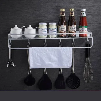 Space aluminum kitchen rack wall hanging spice rack spatula spoon storage free punching non-suction cup wall storage rack
Space aluminum kitchen rack wall hanging spice rack spatula spoon storage free punching non-suction cup wall storage rack