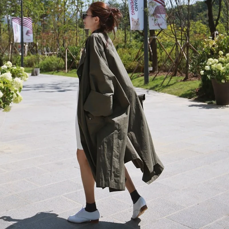 LANMREM 2019 Summer New Fashion Temperament Women Coat Loose Plus Casual Solid Color Bat Sleeves Over The Knee Windbreaker TC201
LANMREM 2019 Summer New Fashion Temperament Women Coat Loose Plus Casual Solid Color Bat Sleeves Over The Knee Windbreaker TC201