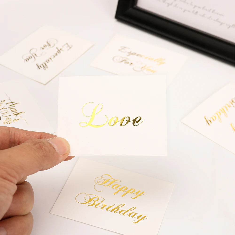 50pcs Mini Gold Embossed Thank you Print Past Card Valentine Happy Birthday Party Wedding Invitation Letter Greeting Cards
50pcs Mini Gold Embossed Thank you Print Past Card Valentine Happy Birthday Party Wedding Invitation Letter Greeting Cards