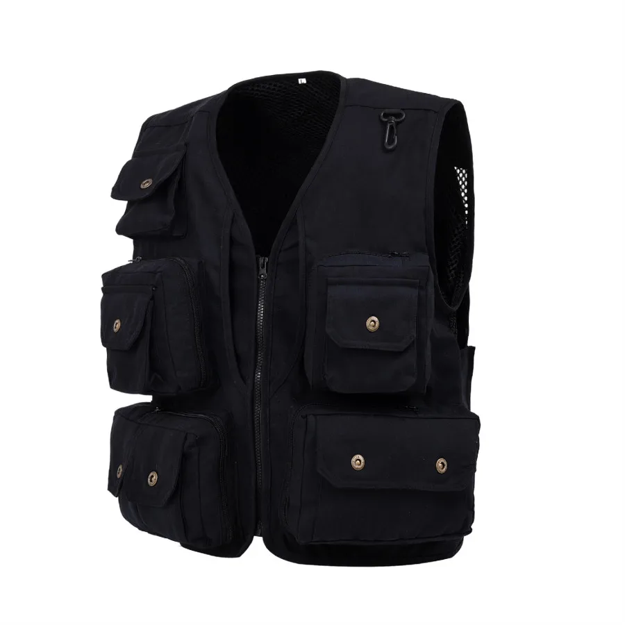 2018 Autumn Style Casual Sleeveless Vest Men's Photography Fisherman Multi-pockets Waistcoat Military Tactical Sleeveless Jacket
2018 Autumn Style Casual Sleeveless Vest Men's Photography Fisherman Multi-pockets Waistcoat Military Tactical Sleeveless Jacket
