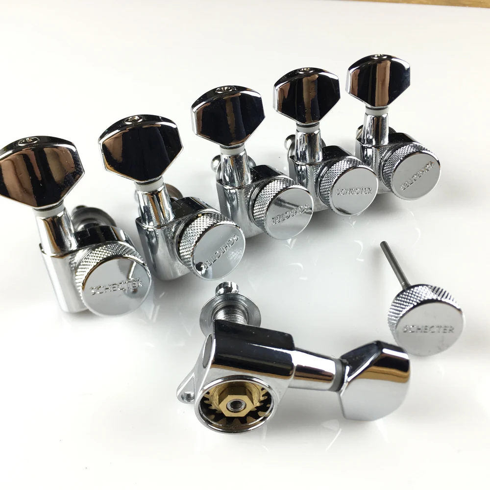 1 Set 6 In-line Chrome color Guitar Locking Tuners Guitar machine head
1 Set 6 In-line Chrome color Guitar Locking Tuners Guitar machine head