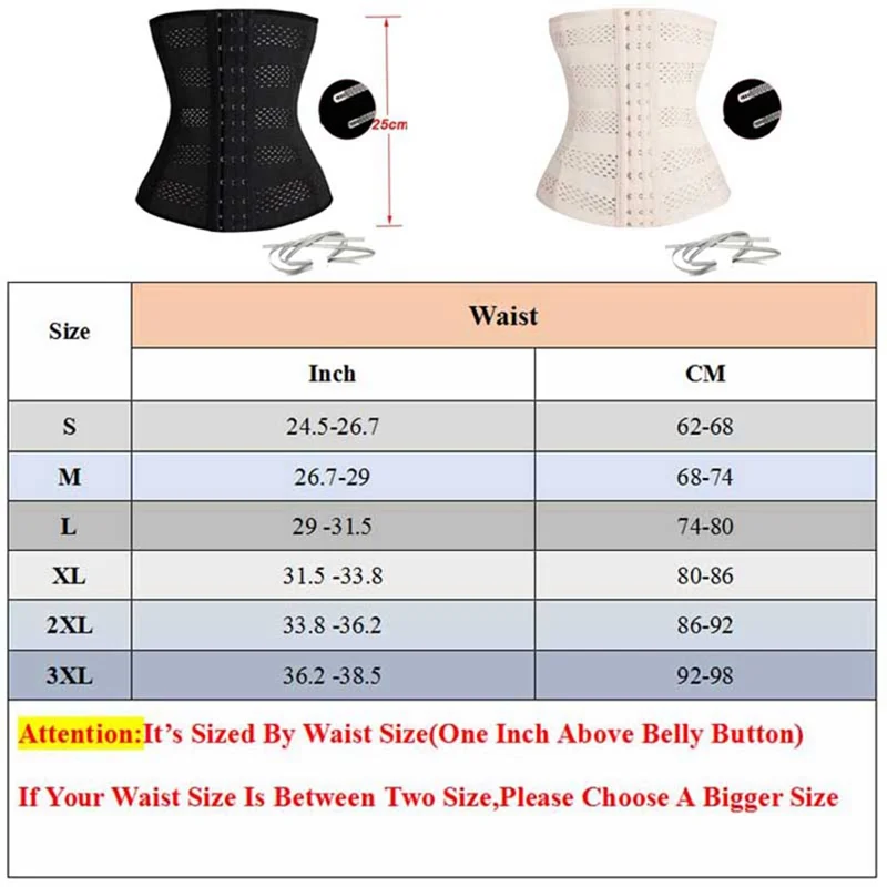 Sweet Sweat Belt Size Chart