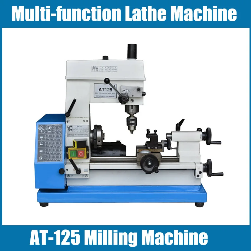 AT-125Versatile Small Metal Lathe Machine,Machining Inch thread pitch 16-48 1/n Household Drilling milling machine 560-2500r/min
AT-125Versatile Small Metal Lathe Machine,Machining Inch thread pitch 16-48 1/n Household Drilling milling machine 560-2500r/min