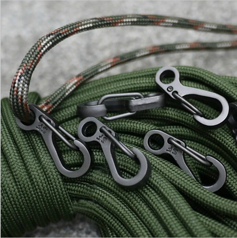 10PCS/LOT Mini SF Spring Backpack Clasps Climbing Carabiners EDC Buckle Keychain Camping Bottle Hooks Paracord Tactical Survival
10PCS/LOT Mini SF Spring Backpack Clasps Climbing Carabiners EDC Buckle Keychain Camping Bottle Hooks Paracord Tactical Survival